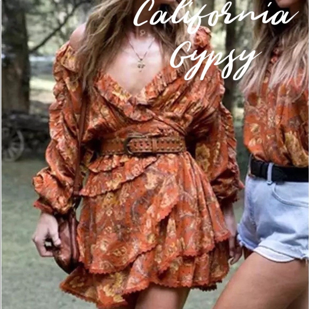 Ruffle Front Wrap Dress LAST ONEπ - Picture 15 of 16